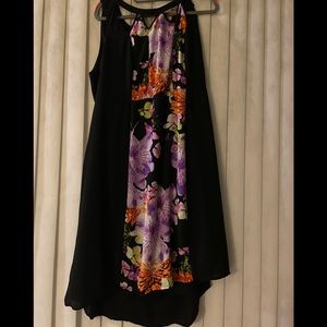 Lane Bryant Dress Black and Floral Dress Size 18